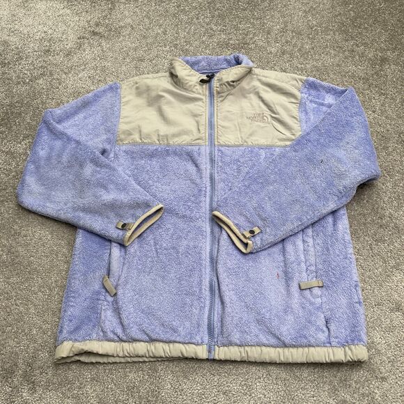 The North Face Denali Fleece Jacket Kids Girls Youth XL Purple Nude Full Zip